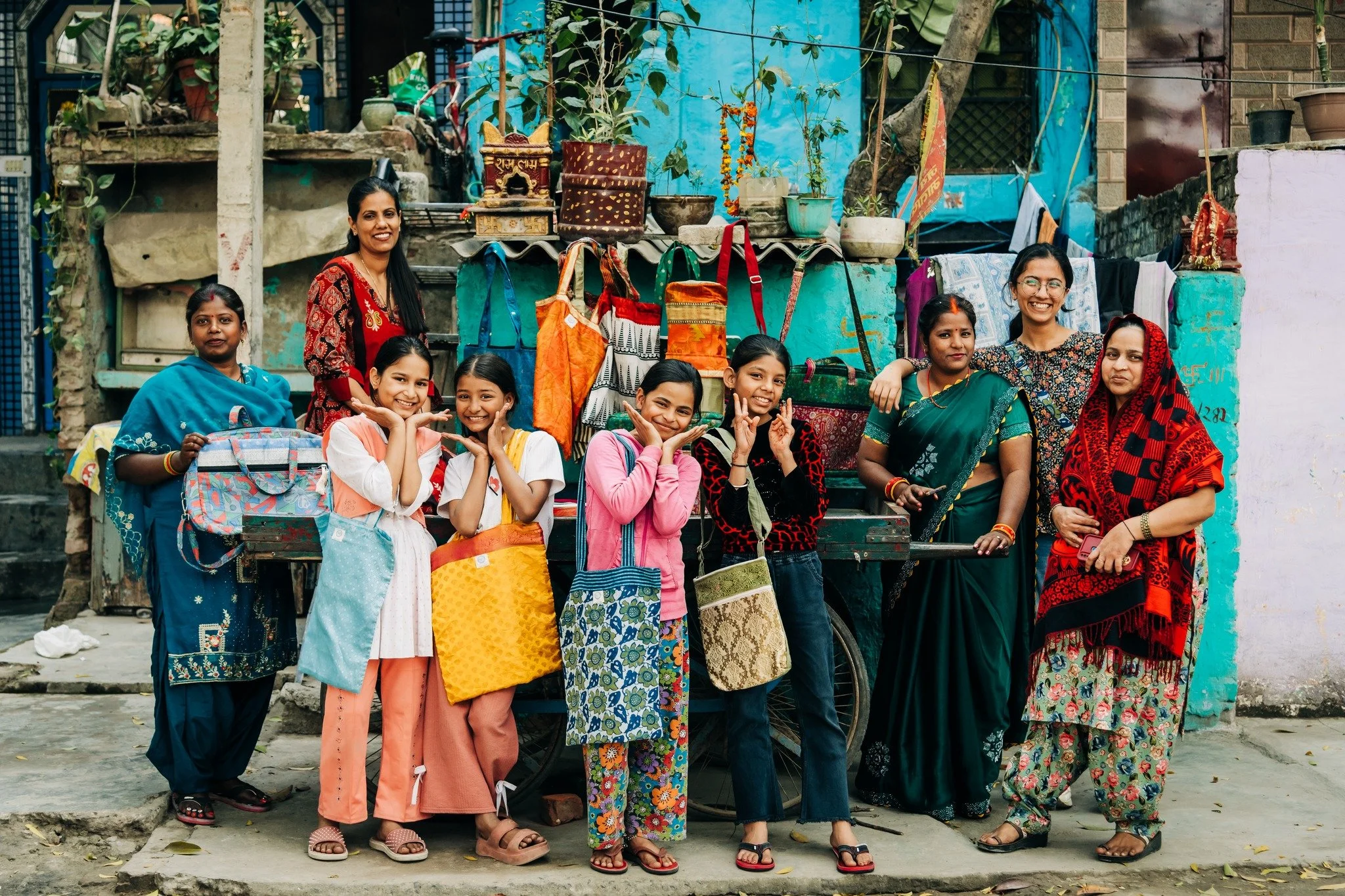 @sakhikunj  began with a very practical idea.

Its founder, Meera, was working in waste management in Delhi and seeing firsthand how much clothing and fabric was being discarded.
She connected that waste with another need: creating more opportunities