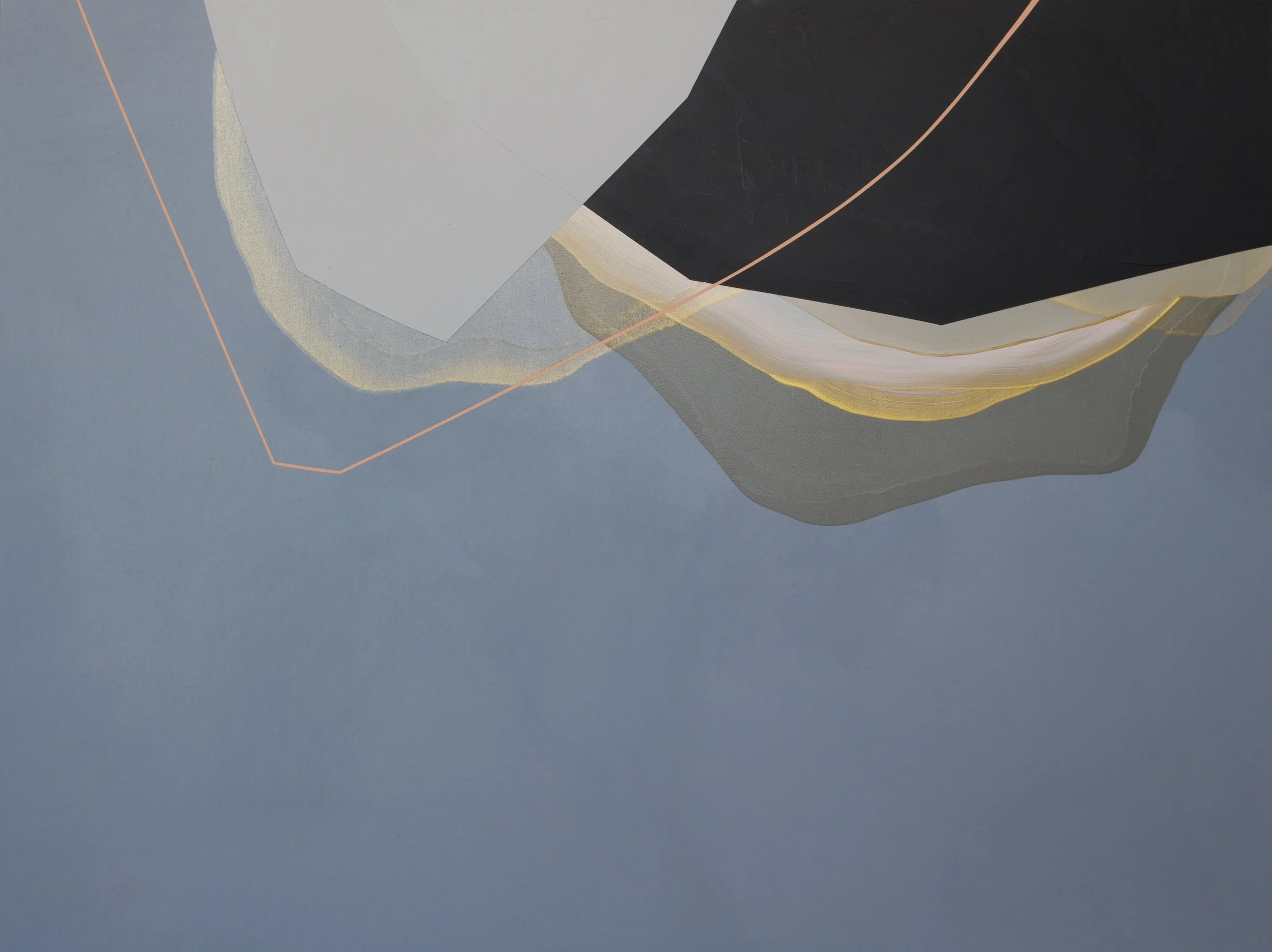 Moving On Mixed acrylic medium on canvas 36x48 inches Sold