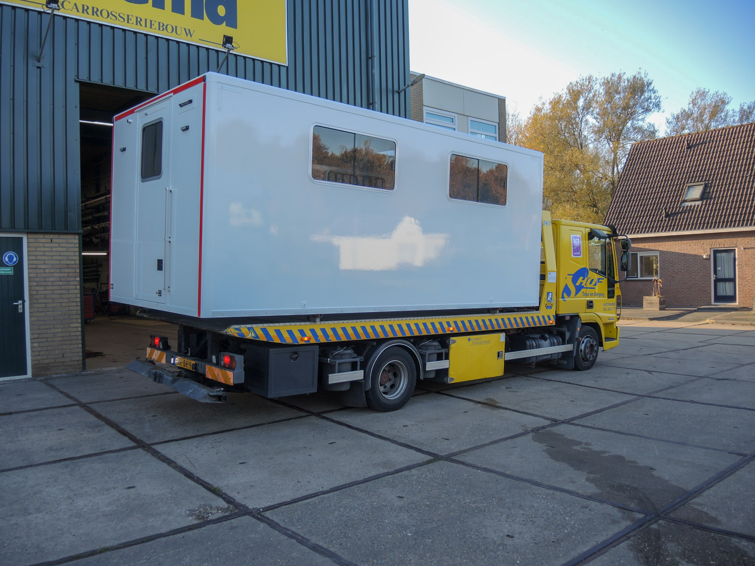 Sondeer cabine sandwich panelen -  zijkant