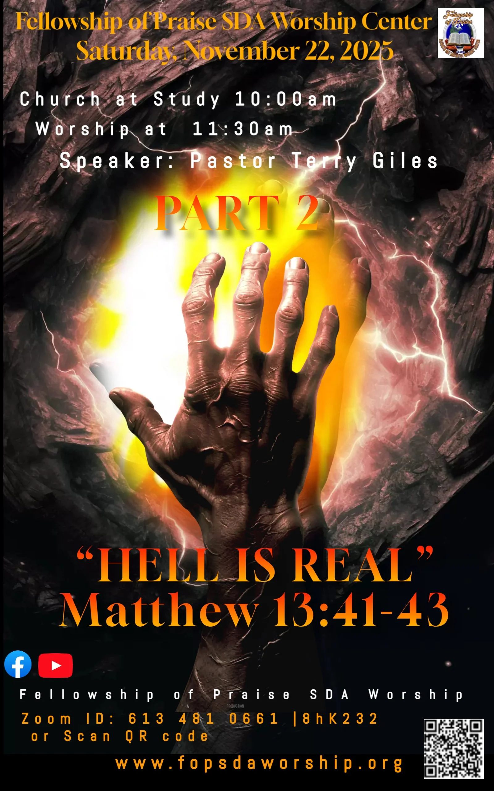 Hell Is Real  - Part 2 Pastor Terry Giles