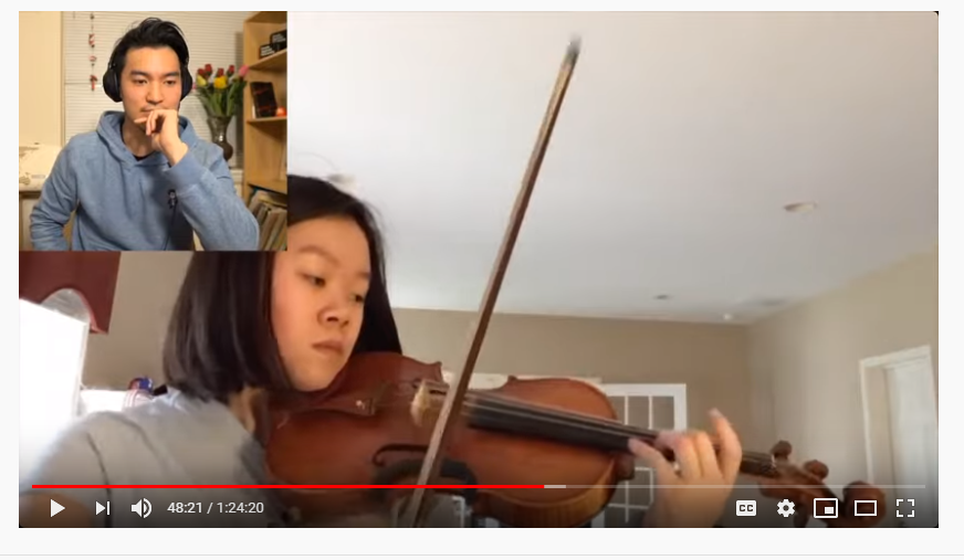 Kaylynn Li plays for Ray Chen