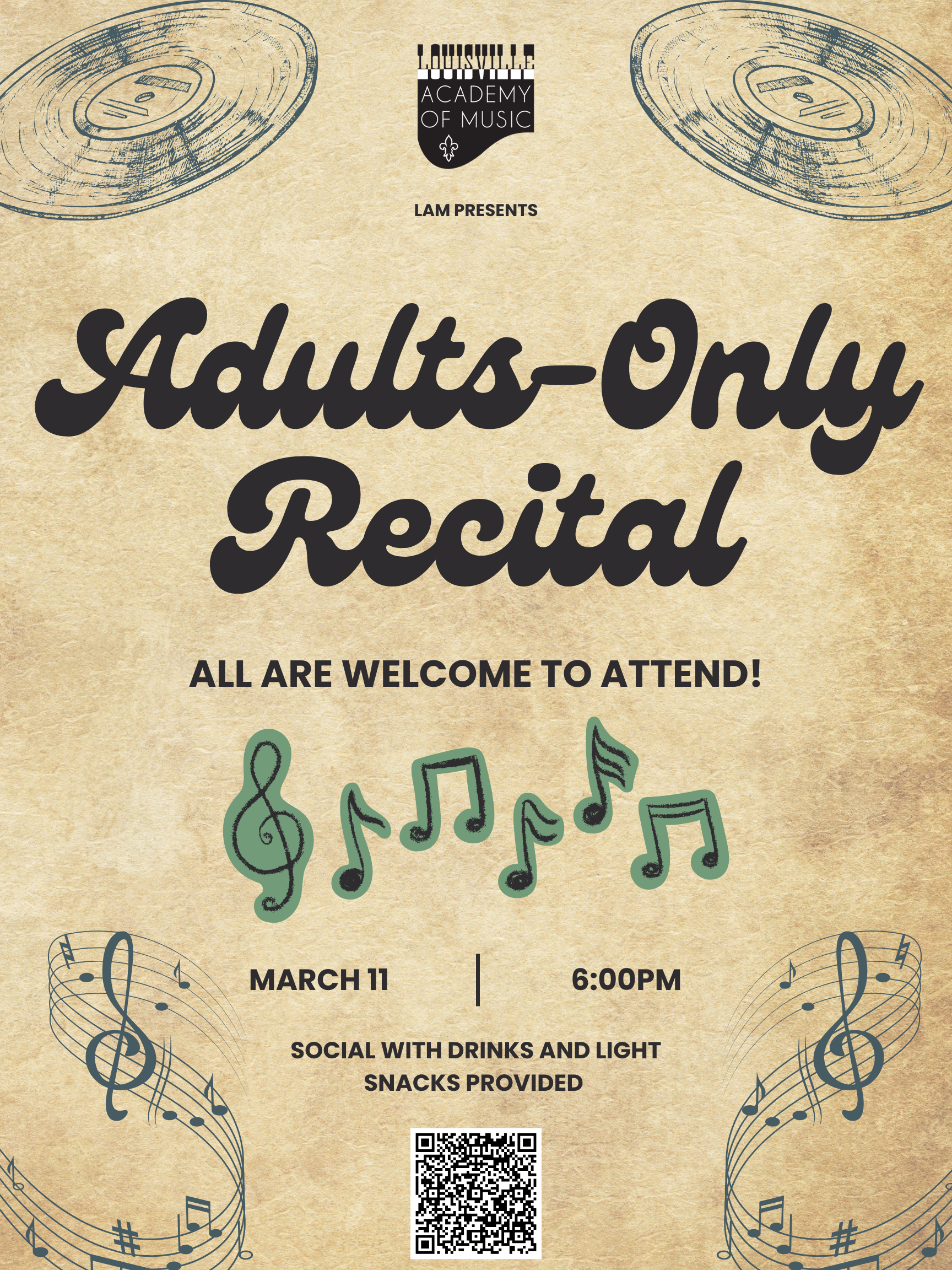Adults-Only Recital (Free event-all are welcome!)