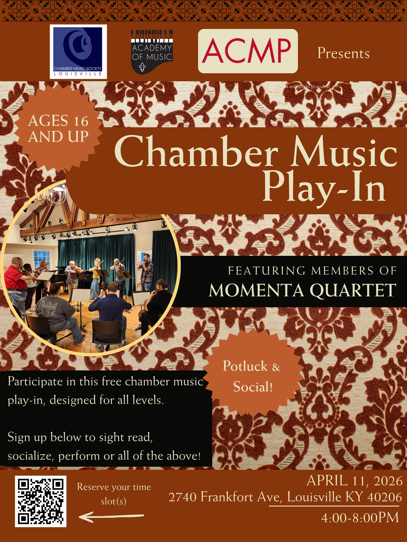 Chamber Play-In with ACMP &amp; Momenta Quartet - Click to learn more!