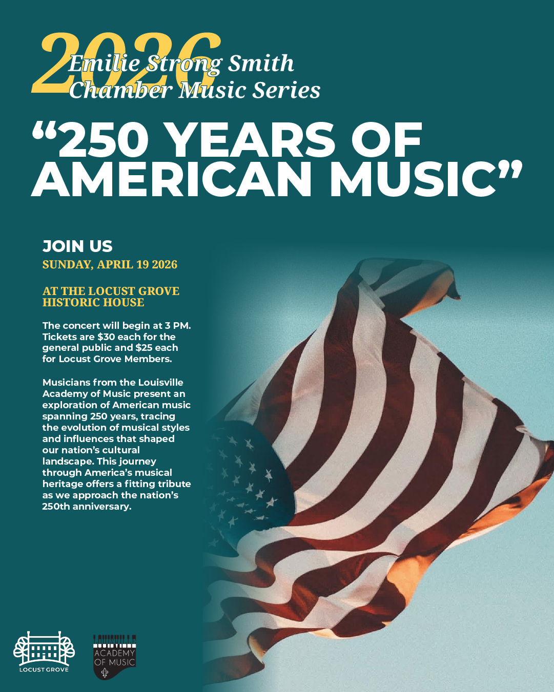 Chamber Concert at Locust Grove: Ticketed Event