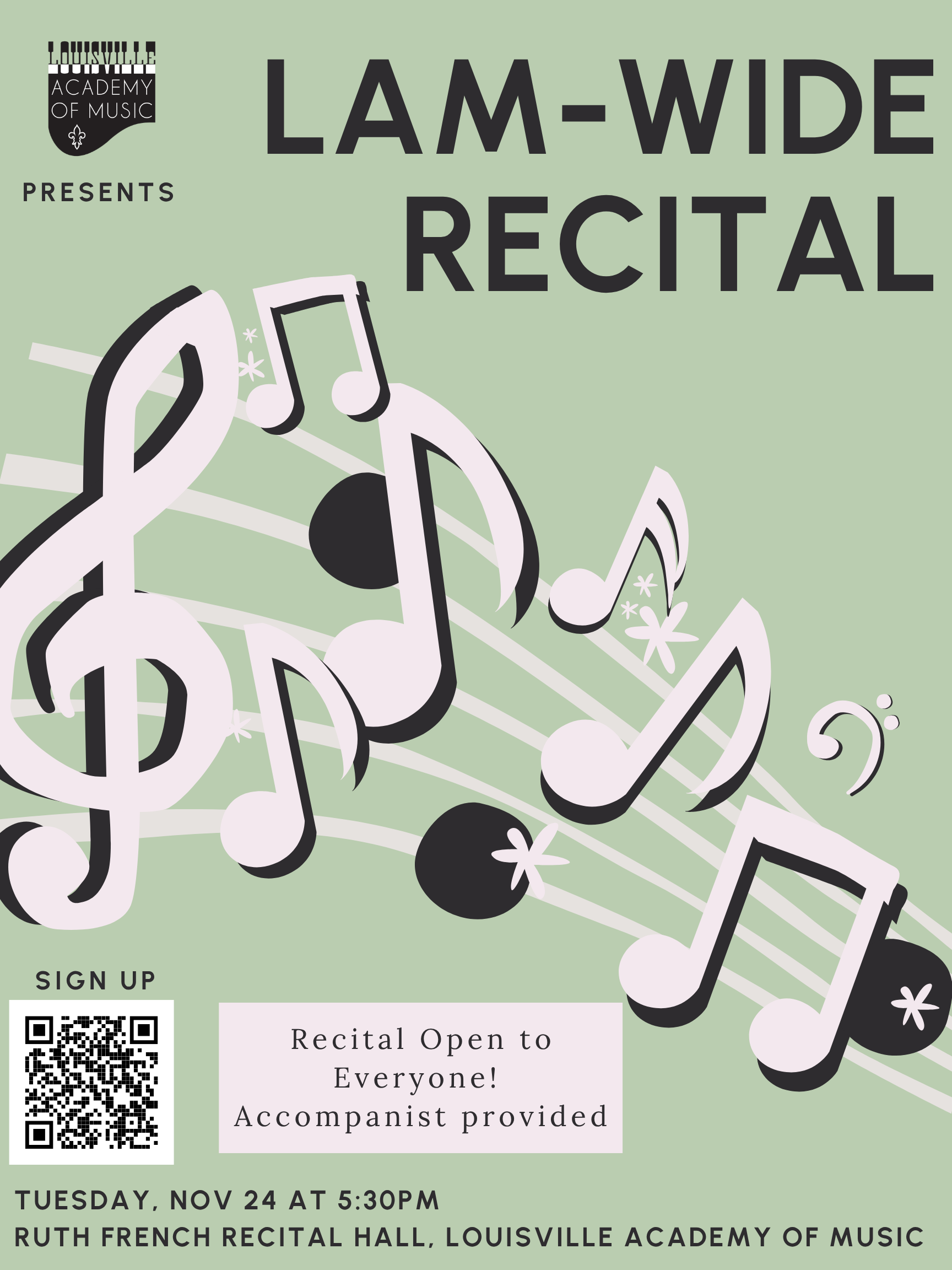 LAM-Wide Recital: Free and open to the Public!