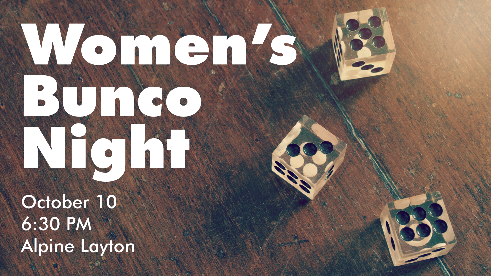 Women's Bunco Night - Layton