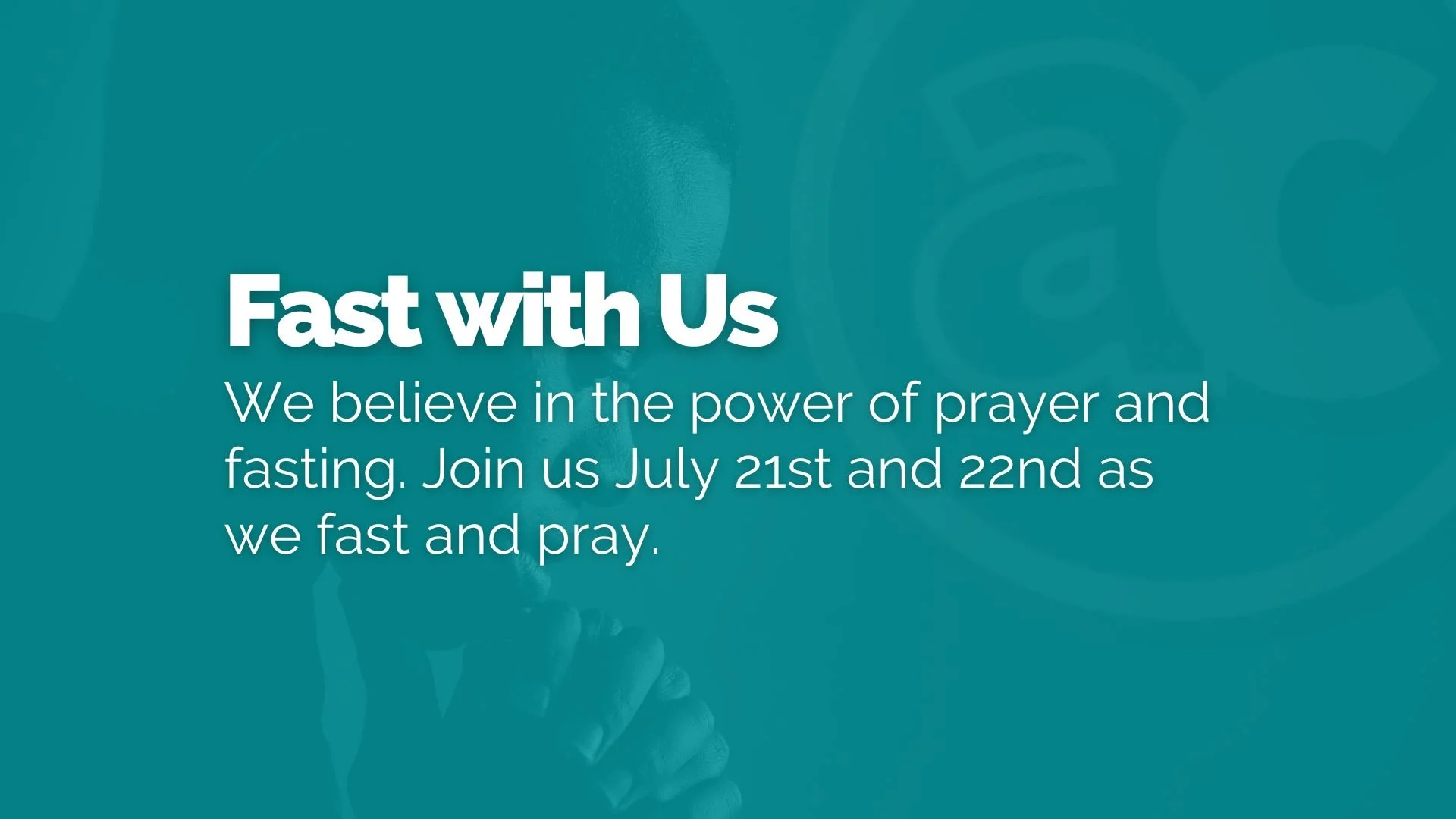 Fasting and Prayer