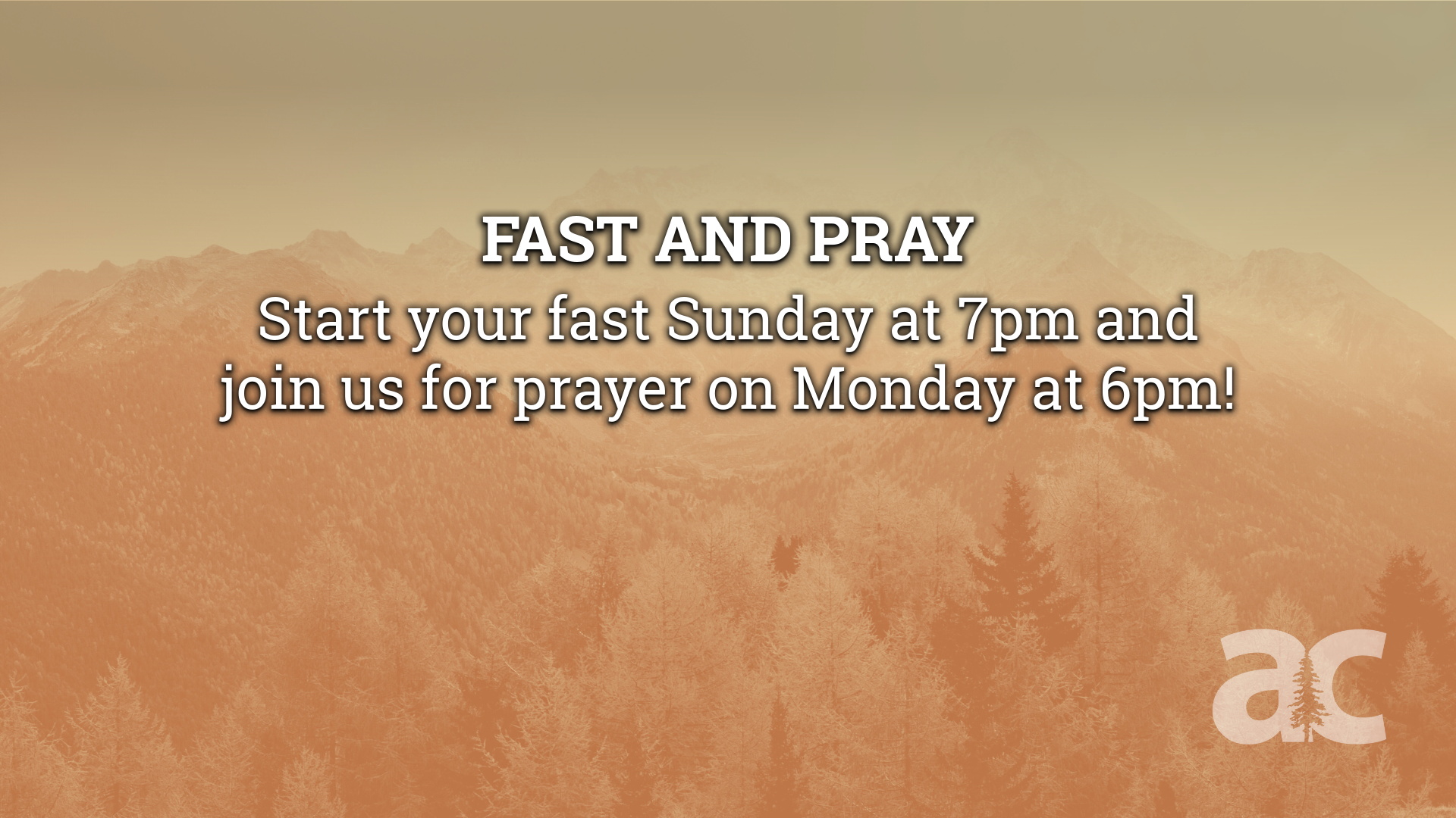 Fast & Pray