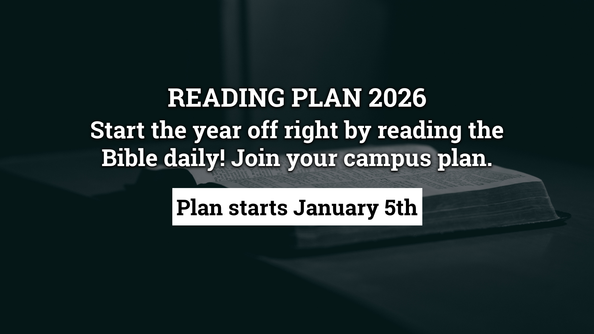 Bible Reading Plan 