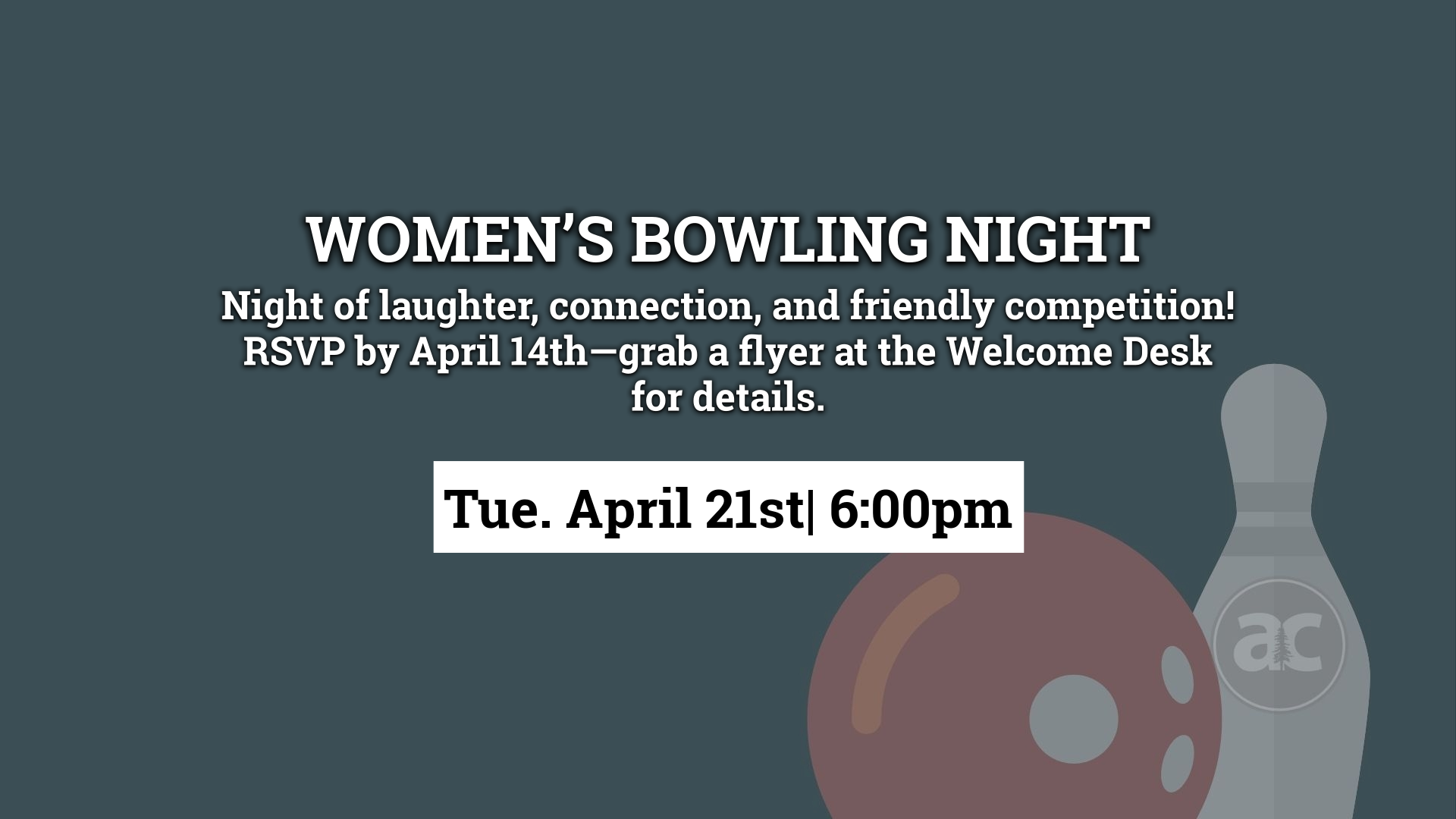 Spring Women's Bowling Night