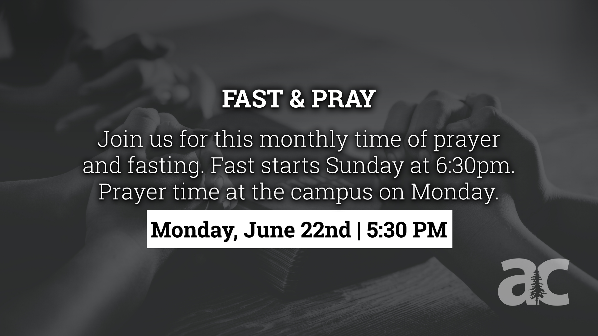 Fast and Pray