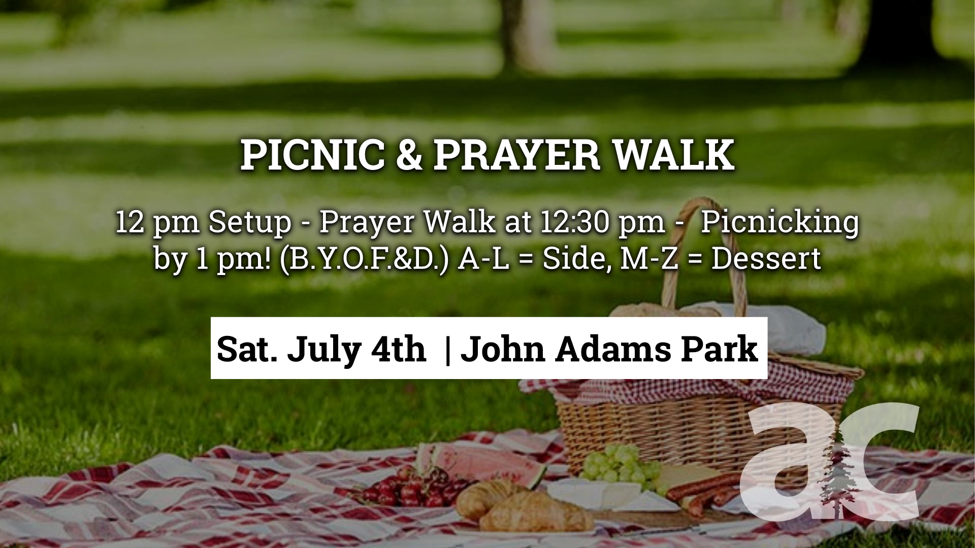 Picnic &amp; Prayer Walk