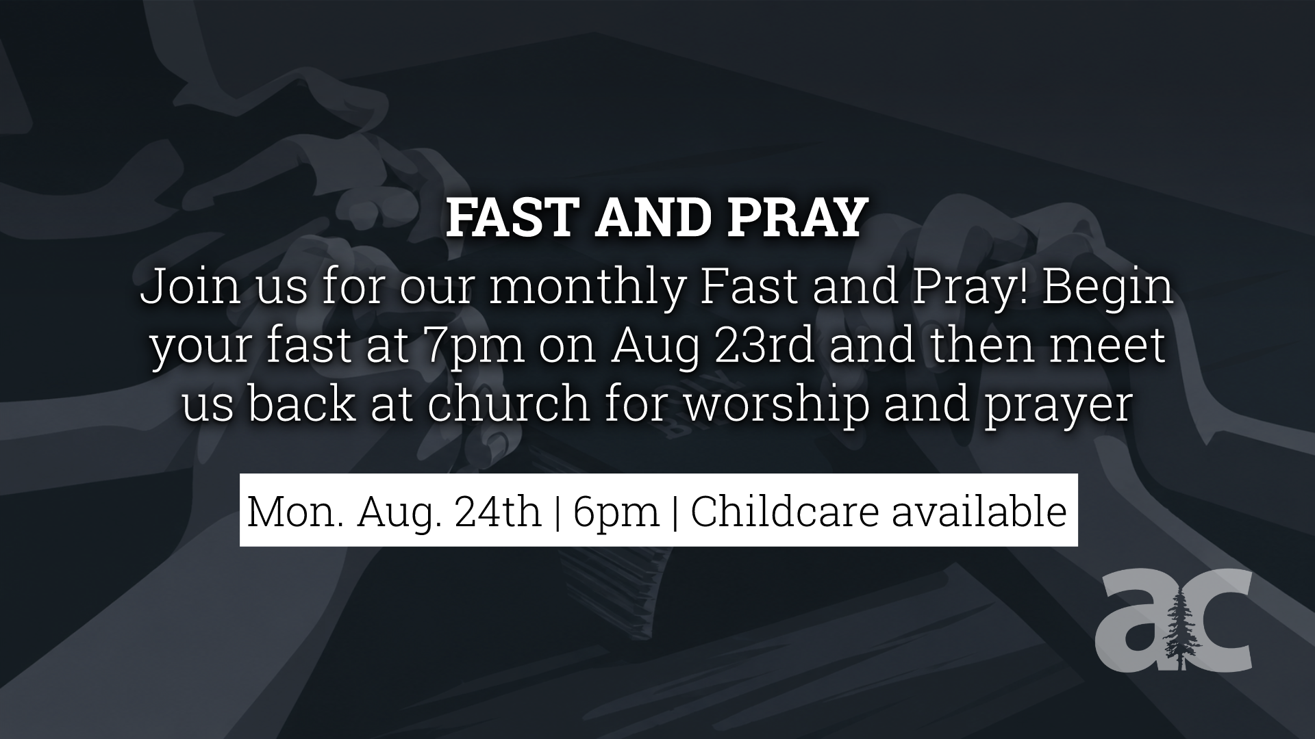 Monthly Fast &amp; Pray - Layton
