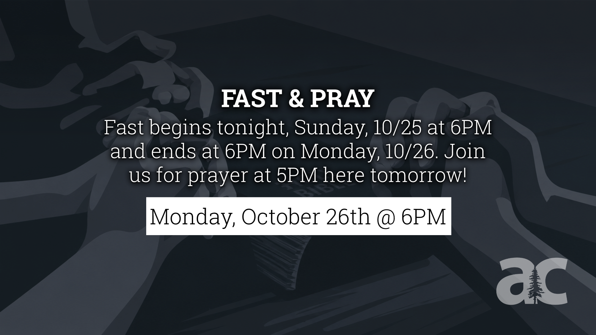 Fast &amp; Pray - AC Brigham City