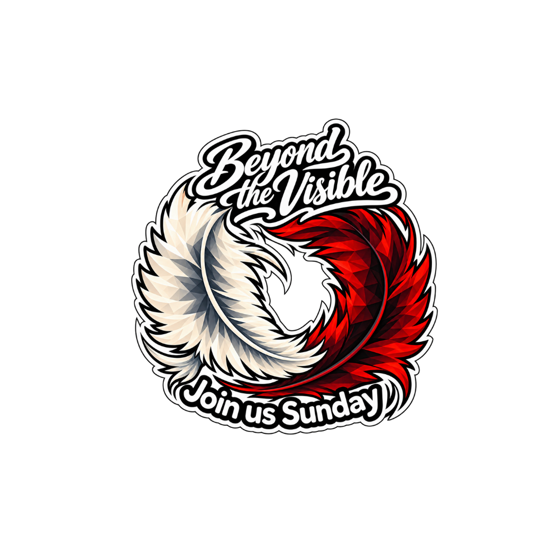 Beyond the Visible sticker: Join us Sunday at Alpine Church