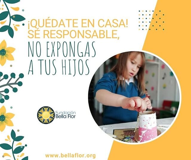 En este momento es tarea de todos el ser conscientes y proteger a los m&aacute;s vulnerables, nuestros ni&ntilde;os, ni&ntilde;as y adolescentes. Qu&eacute;date en casa y cu&iacute;dalos.