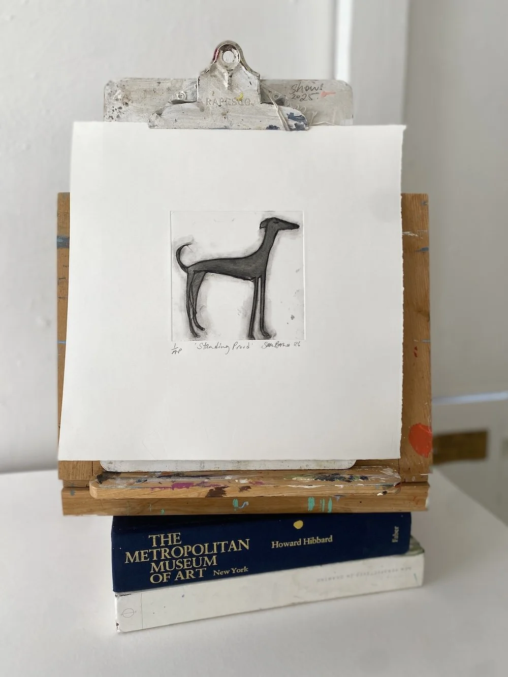 'Standing Proud' Dog Drypoint Print by Samantha Barnes 1 copy.JPG