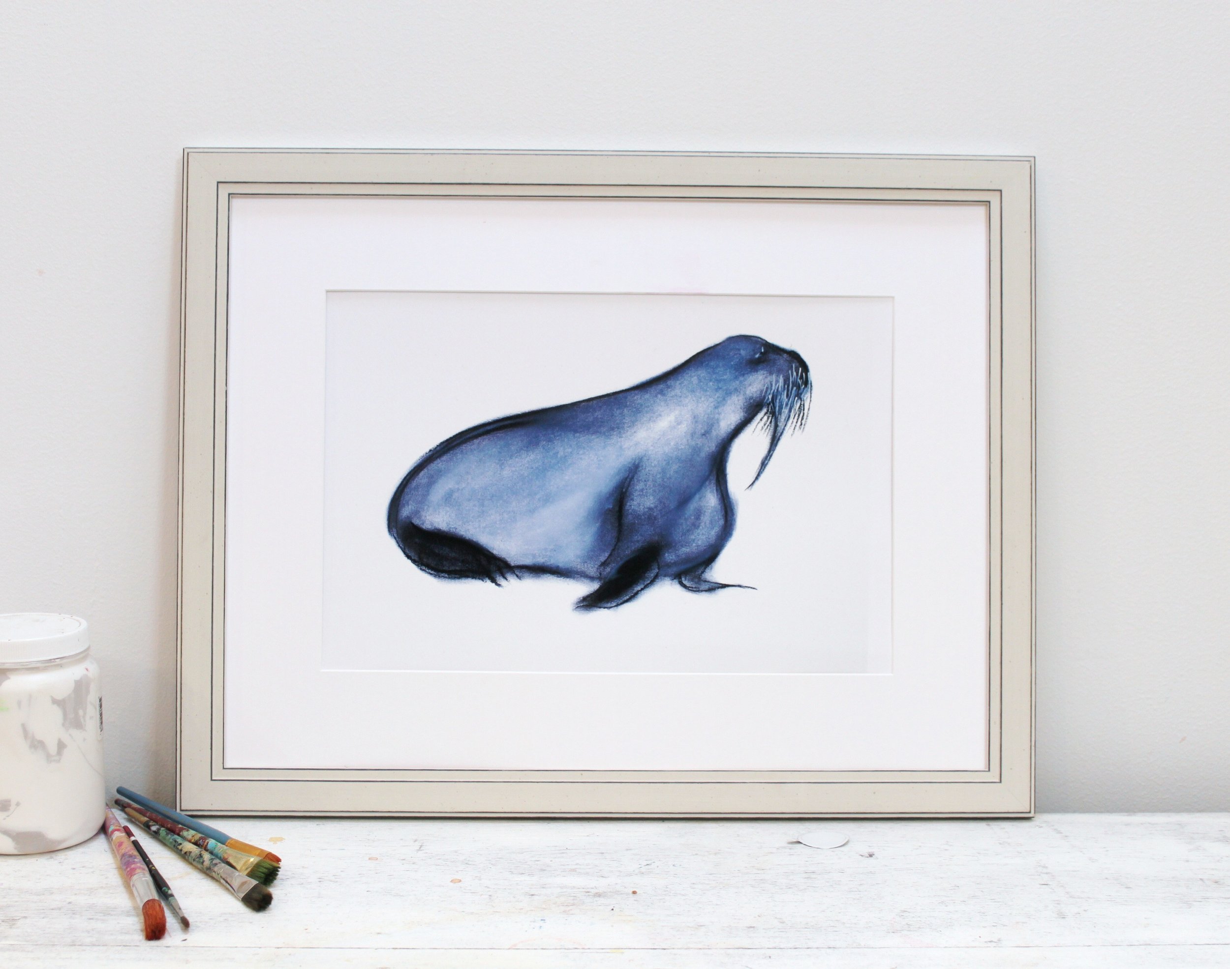 'Walrus'  Hand Signed Open Edition Print