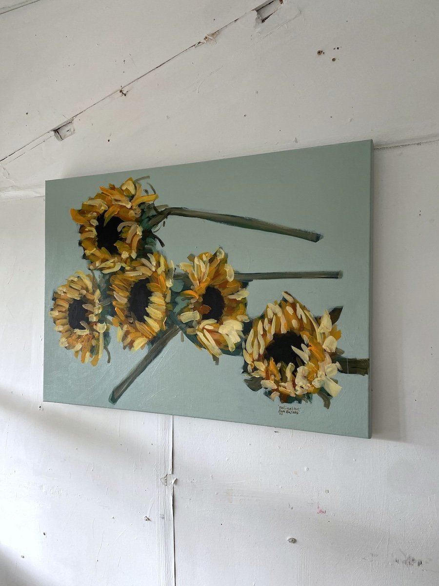 Helianthus (Sunflower) Original Painting on Canvas