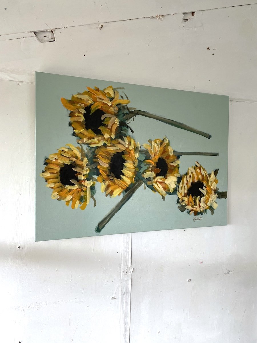 Helianthus (Sunflower) Original Painting on Canvas