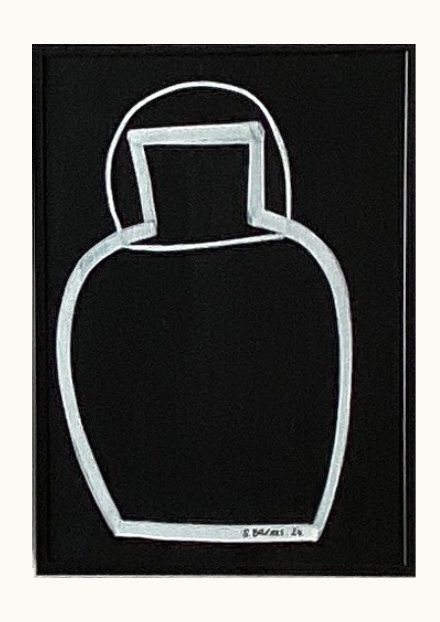 MIDNIGHT DROP. Original Painting on Board (A4 Size)