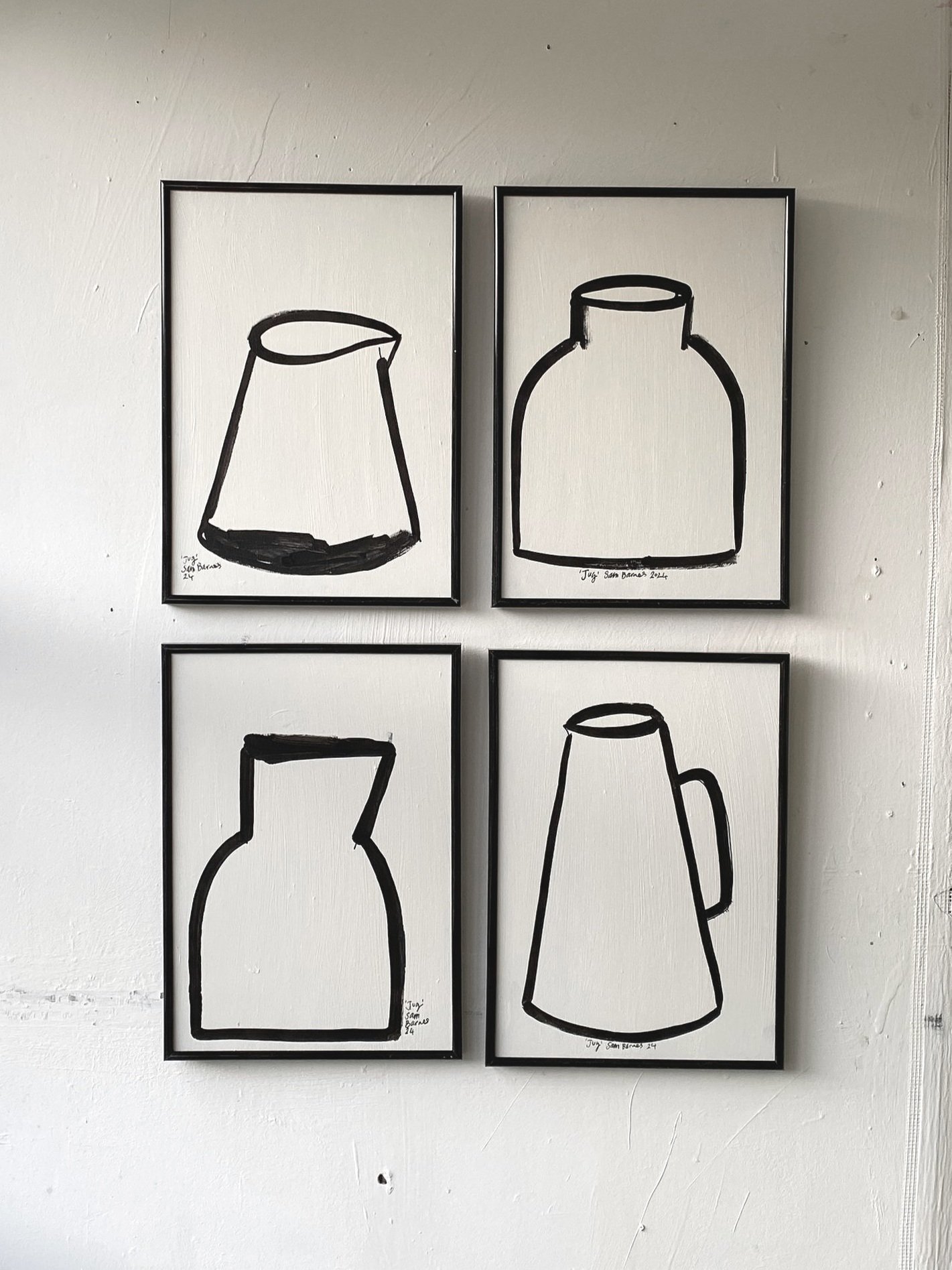 A Gallery Wall Set of Four Original Works (Each A4 in size)