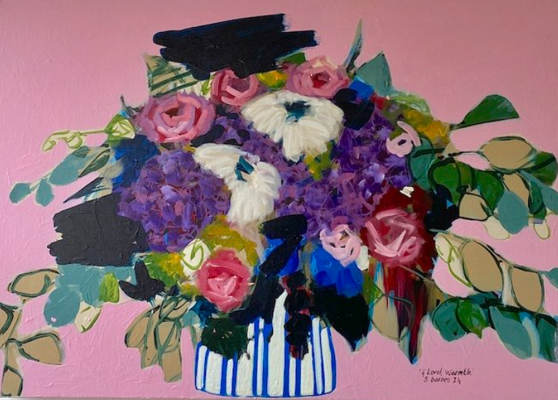 Pink Floral Bouquet painting