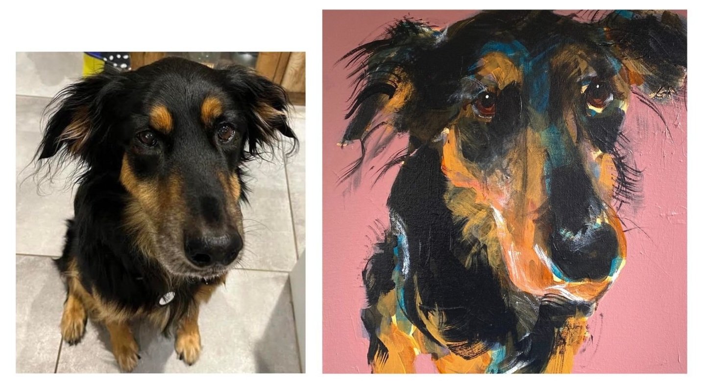 Dog Commission Painting