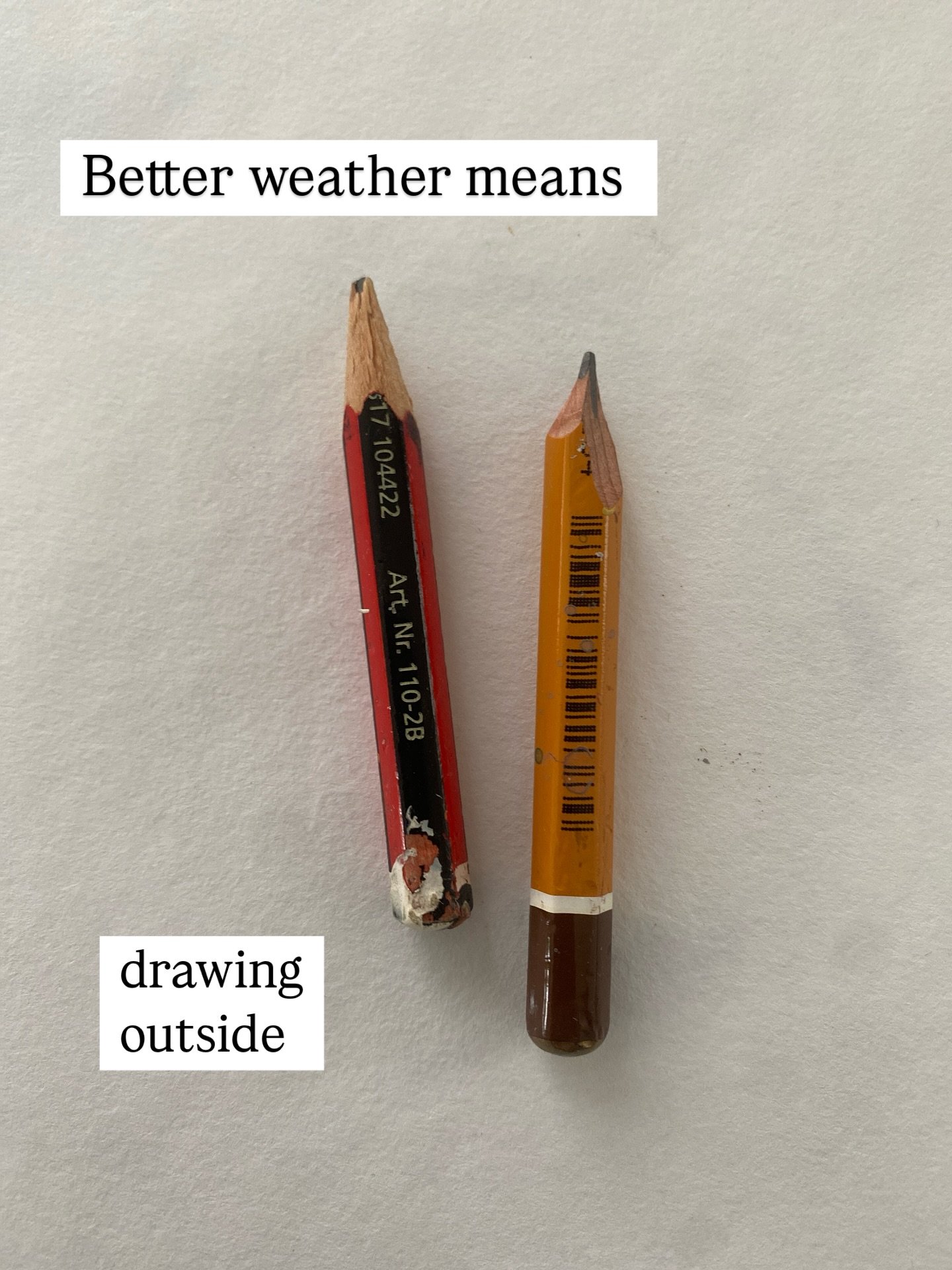 I&rsquo;m going to need some new pencils ✏️✏️

I&rsquo;m on a mission this summer to get out and draw, in person, in real life, and just because gathering up primary source material might (or might not) lead somewhere new ❤️

Does anyone have any adv