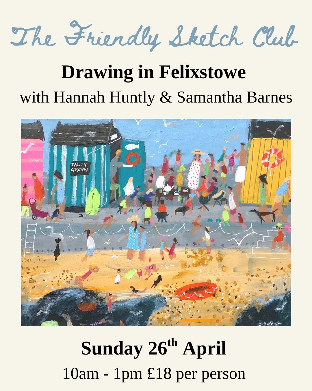 So here we are friends....our first 

'Friendly Sketch Club' event ❤️

I'm truly delighted to be buddying up with the brilliant artist and illustrator Hannah Huntly of @h_h_studio for this, our first outdoor drawing day.

Here are the details 

➡️ Fe