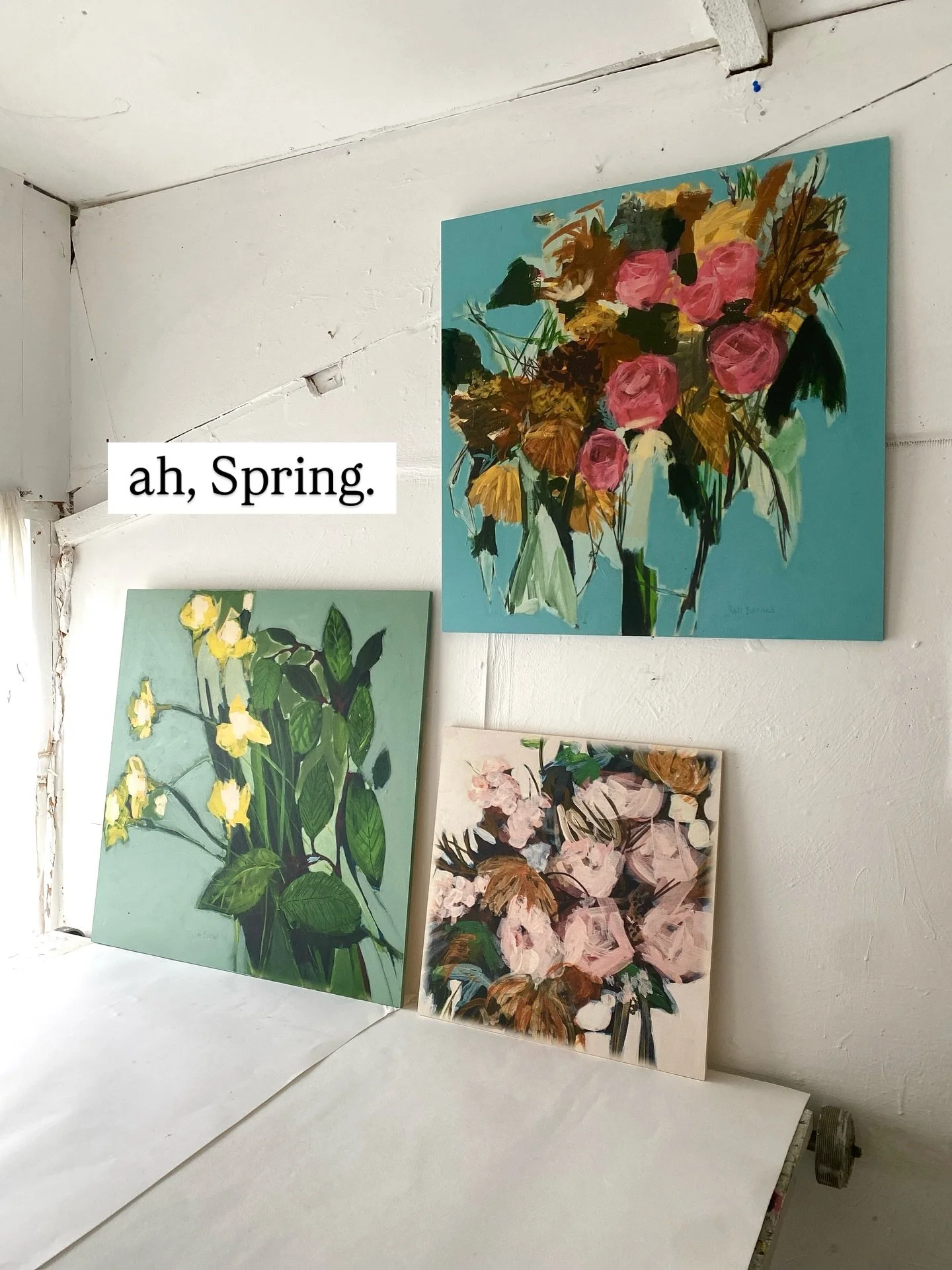 Revisiting flower paintings of yesteryear 🌼🥀 and reworking them into wooden art prints.

I&rsquo;m tempted to bring out my jigsaw, to make some jigsaws&hellip;. 

Much love and Happy Easter weekend if you are celebrating this weekend 

Sam x 

#flo