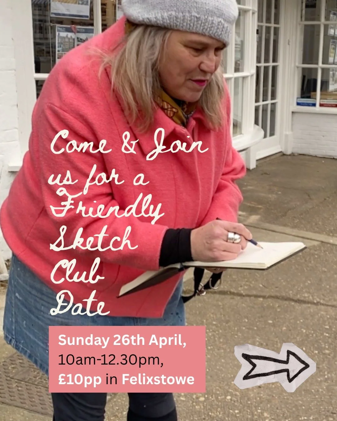 Hello Friends ❤️

I've spent the most wonderful afternoon in Felixstowe with @h_h_studio (wonderful artist Hannah Huntly) planning the first of of our joint, outdoor drawing event on...

➡️ SUNDAY 27th APRIL, 10am - 12.30pm
on Felixstowe Seafront, Su