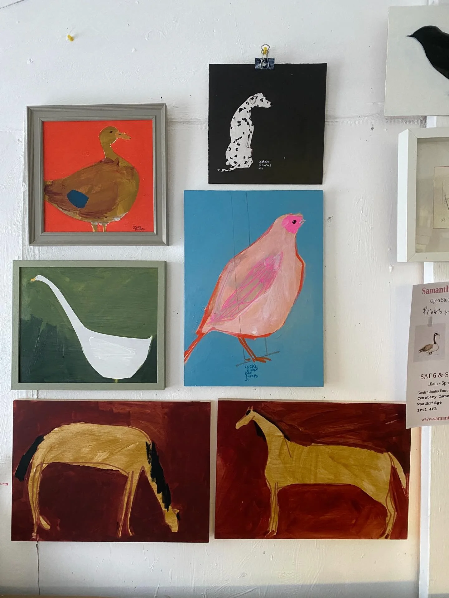 Animals 

Just that ❤️

Much love 

Sam x 

#animalart #modernfolkart #animalpainting #folkart #naiveart