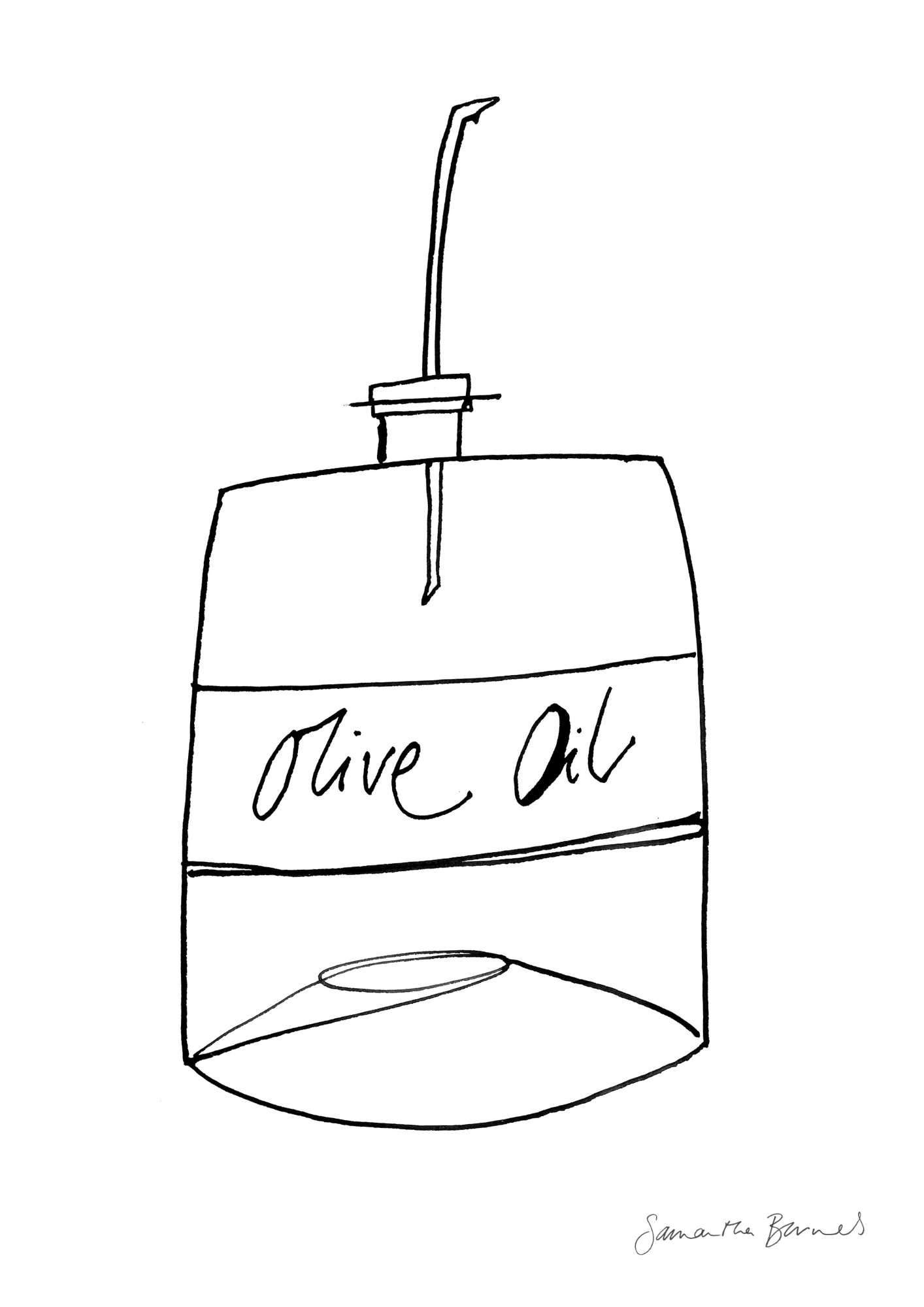'Olive Oil'. Master Inkterior Print by Samantha Barnes, signiture .png