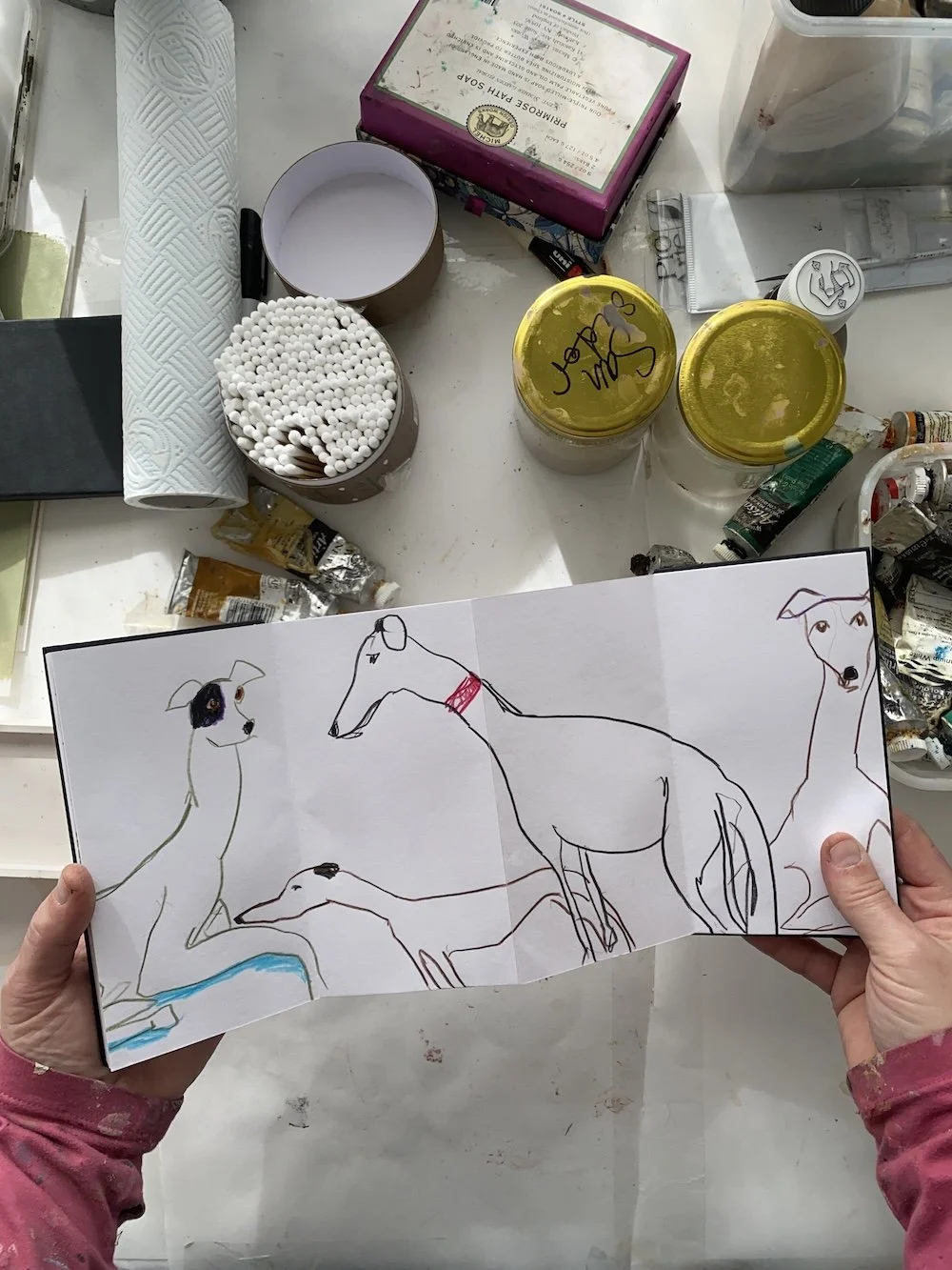 Samantha Barnes 12 dogs sketchbook artist 4.JPG