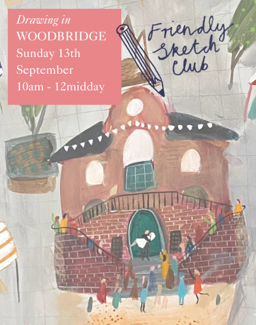 Friendly Sketch Club in WOODBRIDGE ✏️  Sunday 13th SEPTEMBER 10am - 12midday