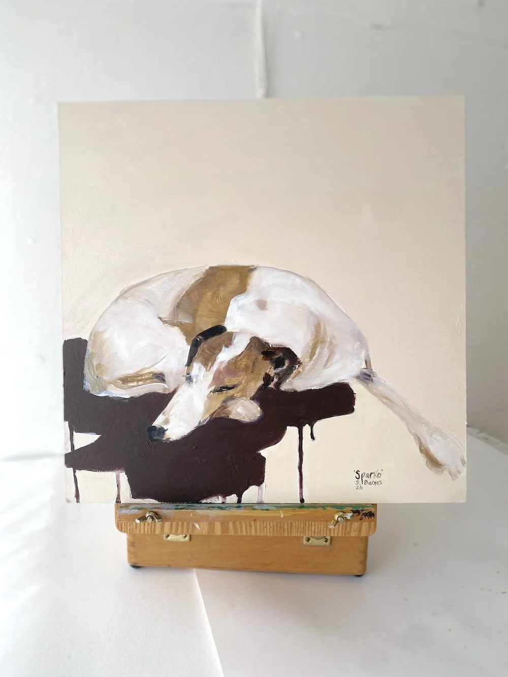 'Sparko'. Original Dog Portrait Painting by Samanth Barnes copy.JPG