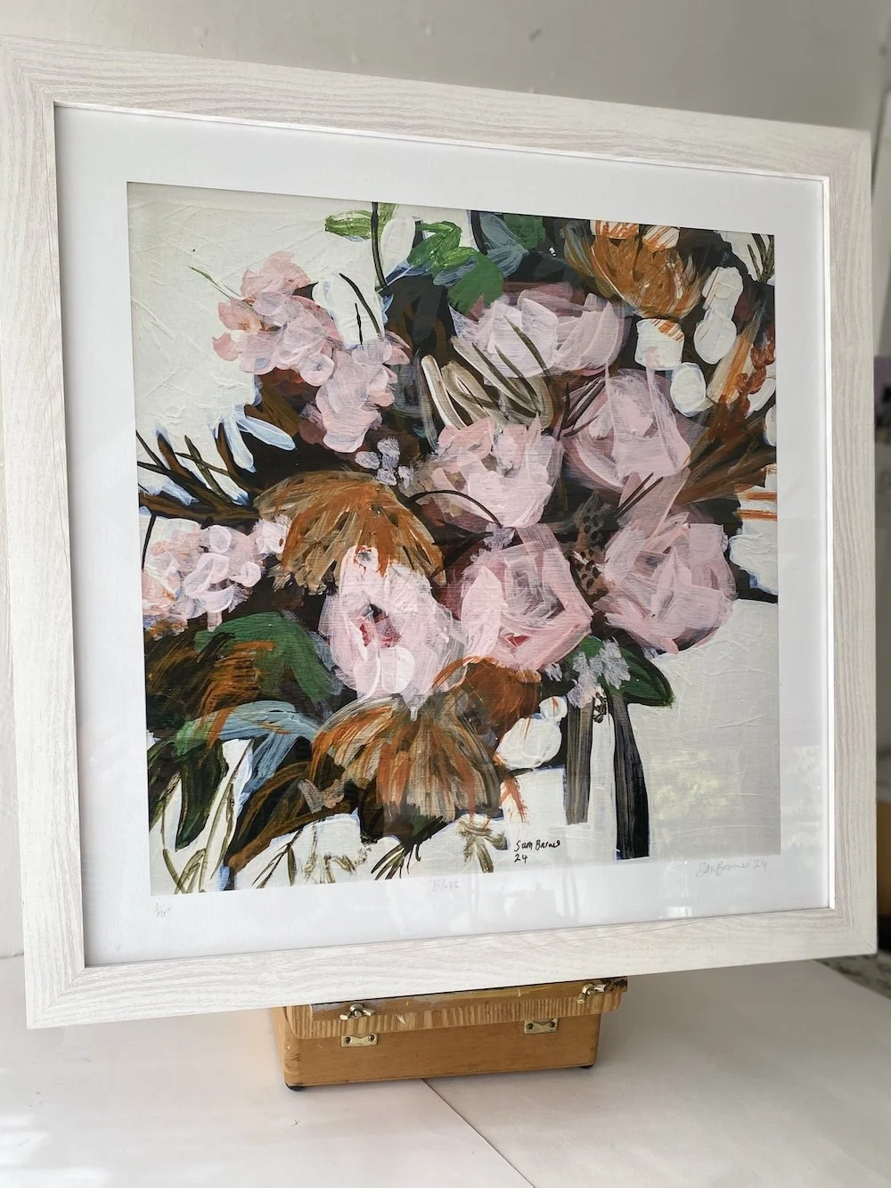 'Blush'. Floral Art Print on Paper by Samantha Barnes 2 copy.JPG
