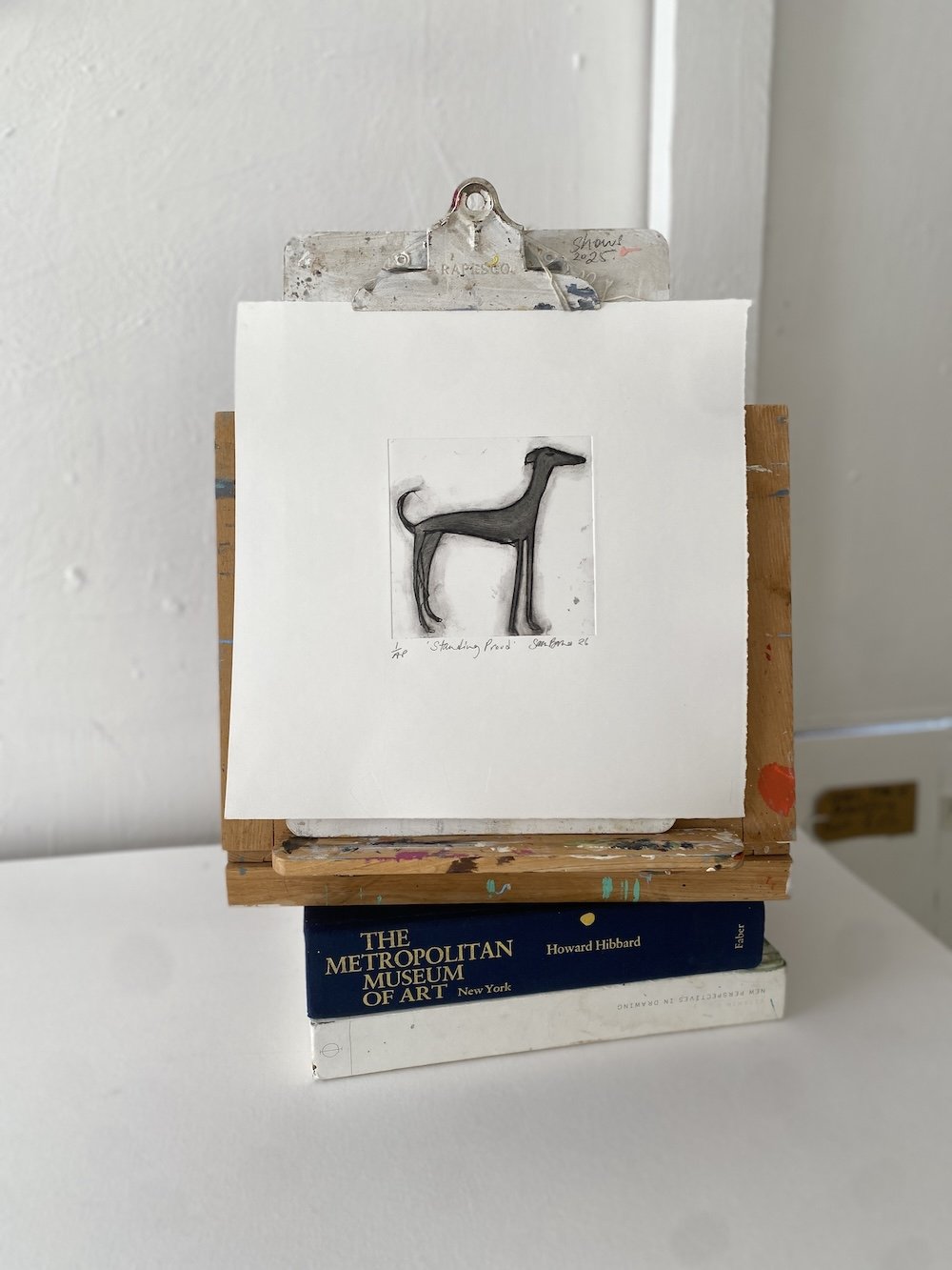 'Standing Proud' Dog Drypoint Print by Samantha Barnes copy.JPG