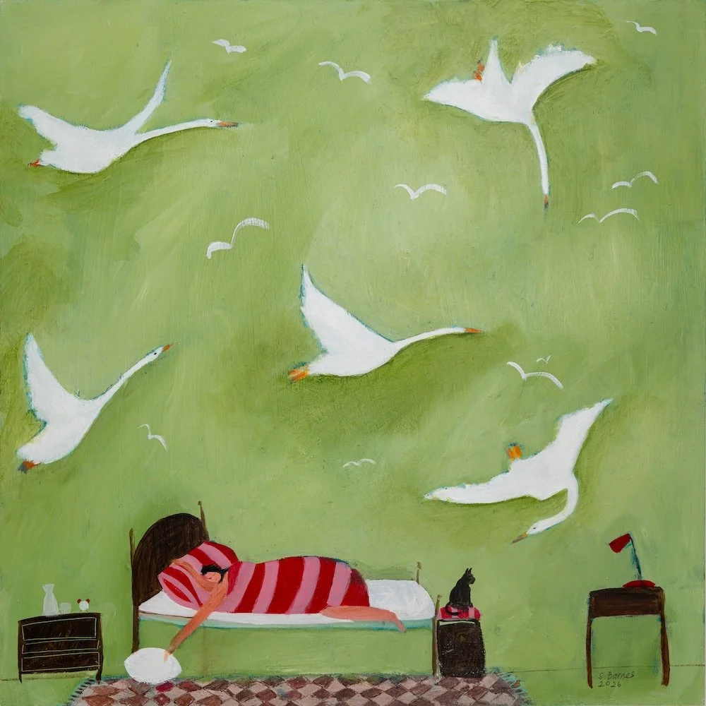 'Swanning Off'. Master High Res by Glen.  Samantha Barnes Artist (large) copy.jpg