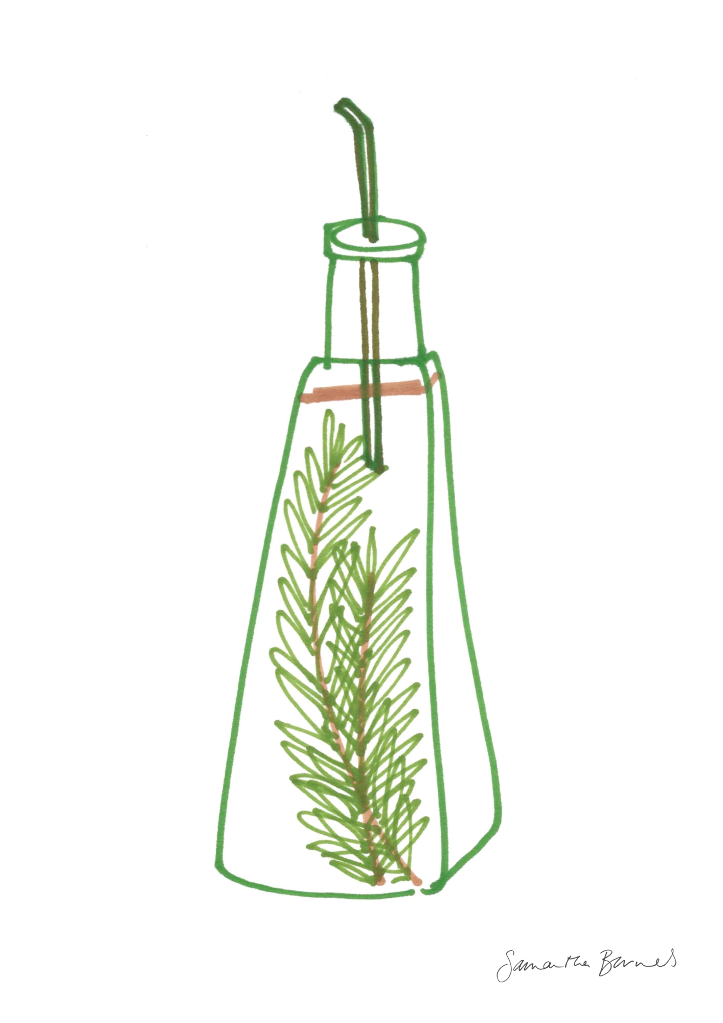 'Rosemary Oil in Colour' Master Inkterior Print by Samantha Barnes, signiture .png