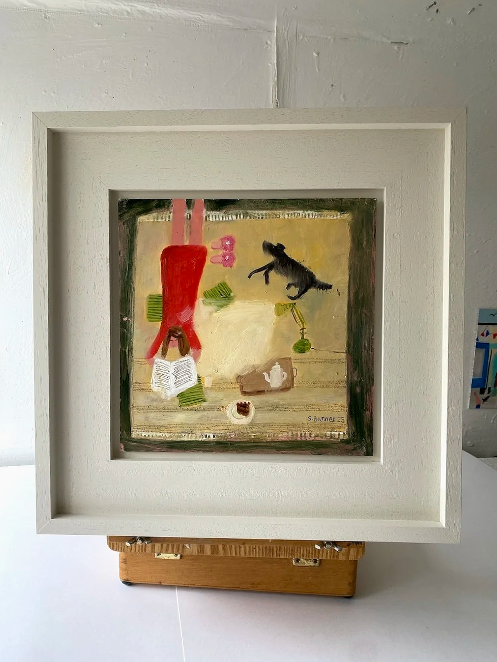 'Read, Rest, Repeat'. Original Oil Painting on Board (unframed)