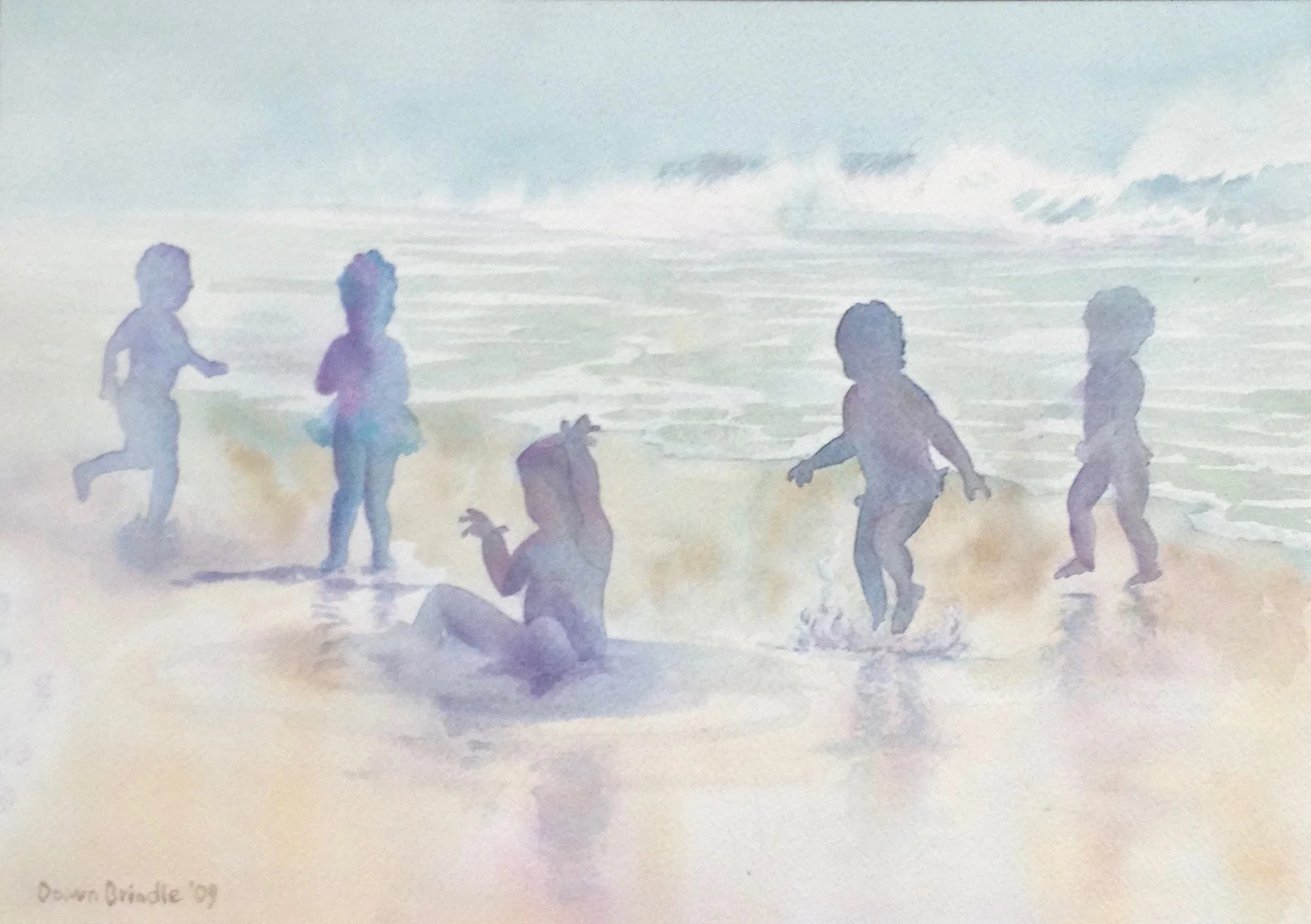 “Beach Dream”,Watercolor, (9”x12”)