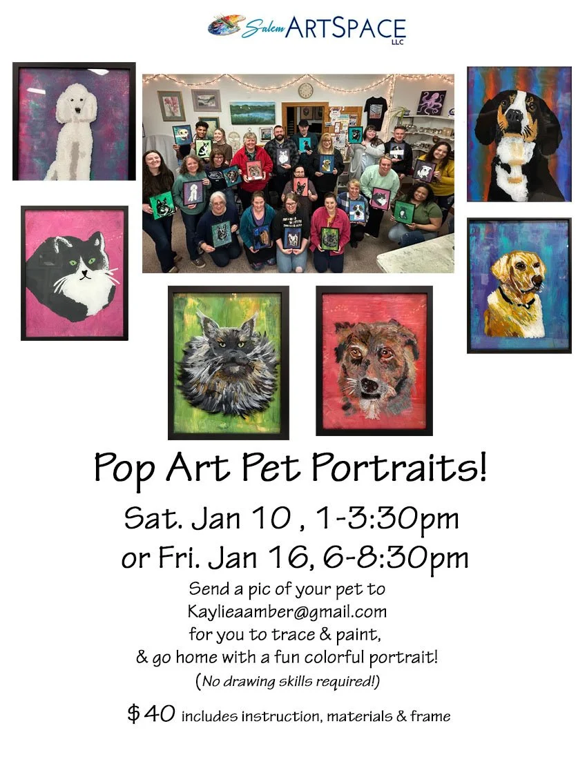 Pop Art Pet Portrait Saturday January 10