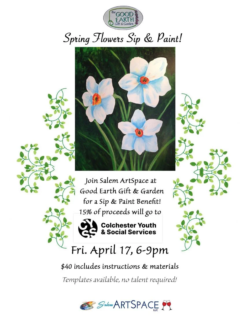 Spring Flowers Sip & Paint