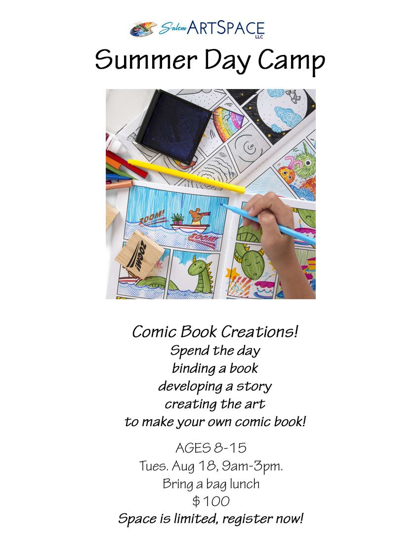 Summer Day Camp Comic Book Creations