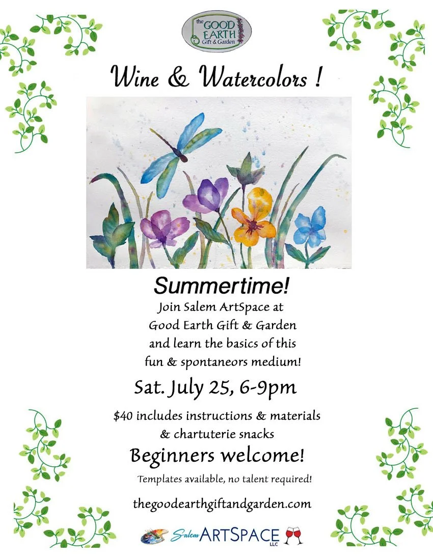 Good Earth Wine & Watercolors - Summertime!