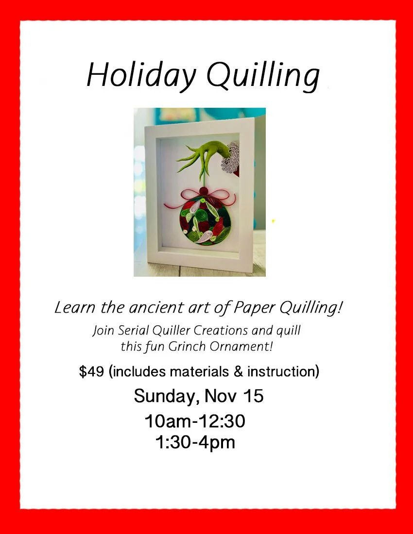 Learn the Ancient Art of Paper Quilling 1:30pm - 4pm