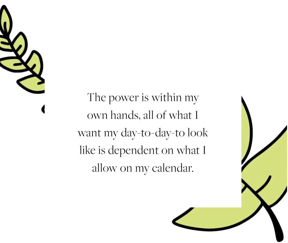 Intention to Create a Compassionate Calendar