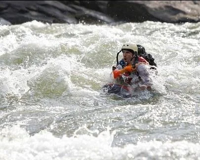 Riverboarding the Gauley River